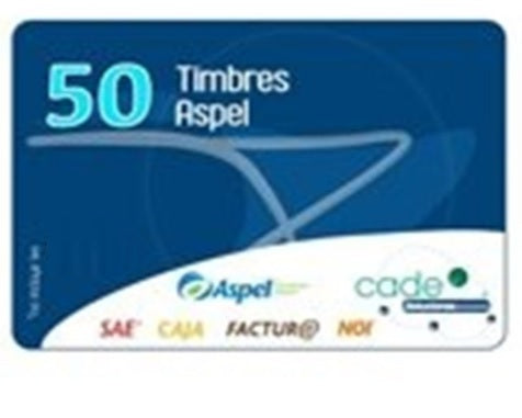 Timbres Fiscales ASPEL PAQUETE DE 50 Timbres FACTE/50 (Electrónico) - Timbres Fiscales ASPEL PAQUETE DE 50 Timbres FACTE/50 (Electrónico) -